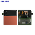 Vitre arrière Galaxy Z Flip 4 5G (Supérieur) – Rouge – Original Samsung (Service Pack)