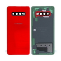 Vitre arrière Galaxy S10 Plus – Rouge – Compatible Premium