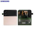 Vitre arrière Galaxy Z Flip 4 5G (Supérieur) – Rose or – Original Samsung (Service Pack)