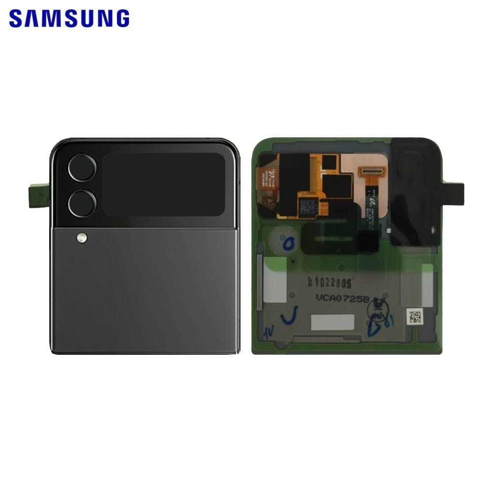 Vitre arrière Galaxy Z Flip 4 5G (Supérieur) – Graphite – Original Samsung (Service Pack)