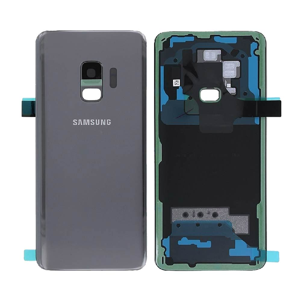 Vitre arrière Galaxy S9 – Gris titane – Compatible Premium