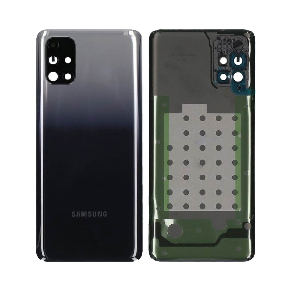 Vitre arrière Galaxy M31s – Noir mirage – Compatible Premium