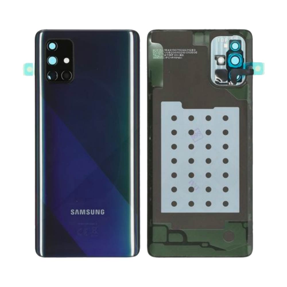 Vitre arrière Galaxy A71 – Noir prismatique – Compatible Premium