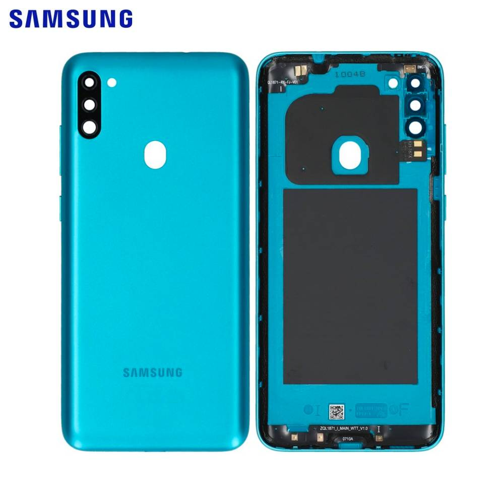 Vitre arrière Galaxy M11 – Bleu – Original Samsung (Service Pack)