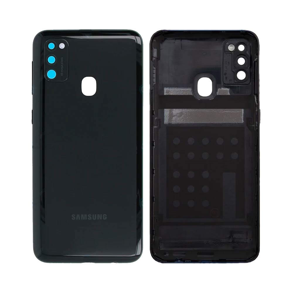 Vitre arrière Galaxy M21 – Noir – Compatible Premium