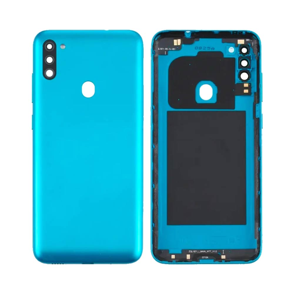 Vitre arrière Galaxy M11 – Bleu – Compatible Premium