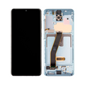Écran complet avec châssis Galaxy S20 / Galaxy S20 5G – Bleu – Soft OLED