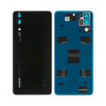 Vitre arrière Huawei P20 – Noir – Compatible Premium