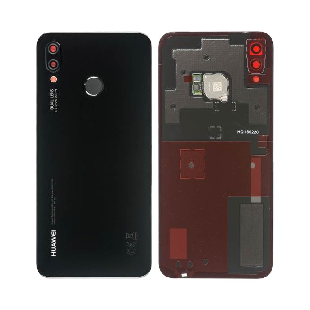 Vitre arrière Huawei P20 Lite – Noir – Compatible Premium