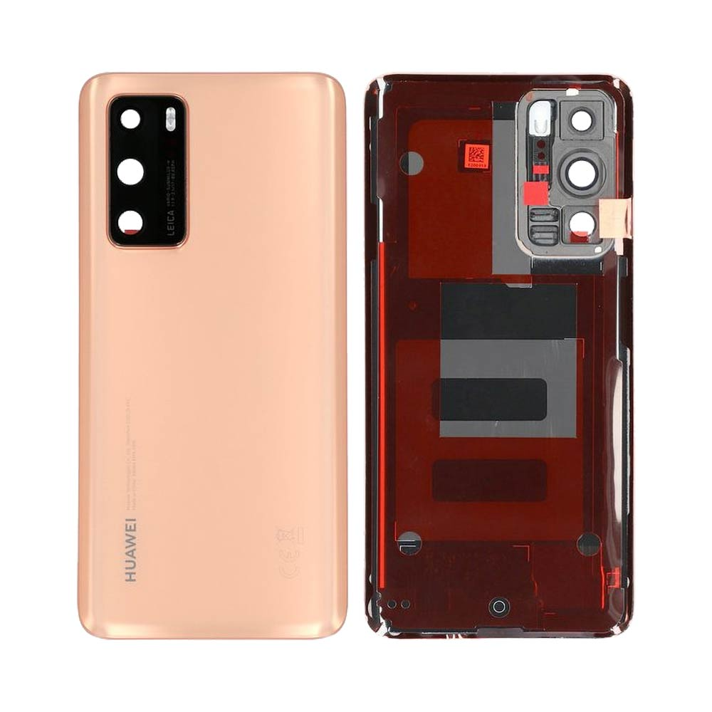 Vitre arrière Huawei P40 Blush – Or – Compatible Premium