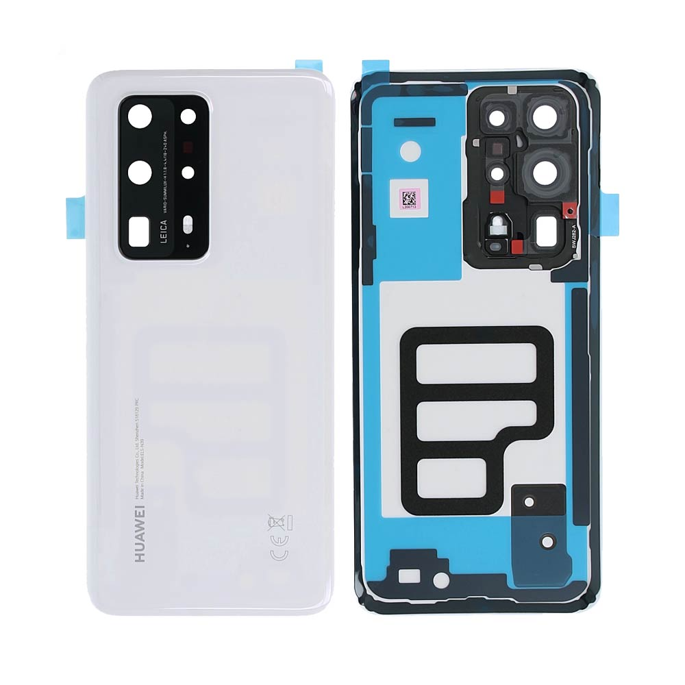 Vitre arrière Huawei P40 Pro Plus – Blanc céramique – Compatible Premium