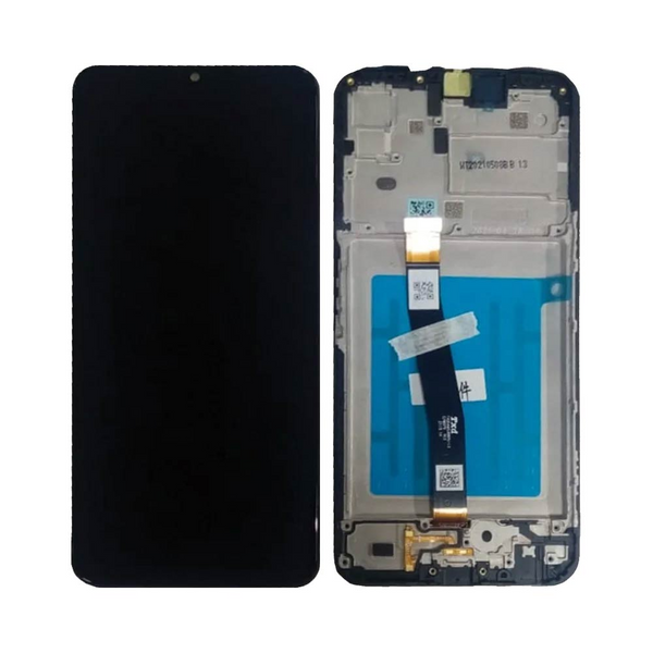 Écran complet avec châssis Galaxy A22 5G – Noir – Qualité d'origine