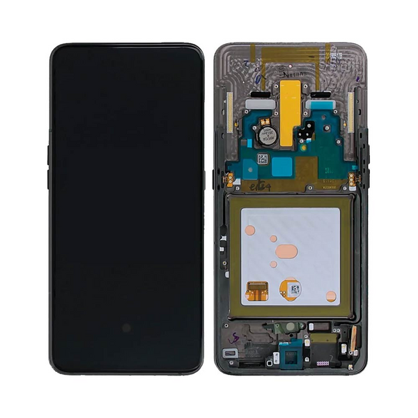 Écran complet avec châssis Galaxy A80 – Noir – Compatible OLED