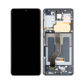 Écran complet avec châssis Galaxy S20 Plus 5G / Galaxy S20 Plus (120Hz) – Noir – Soft OLED
