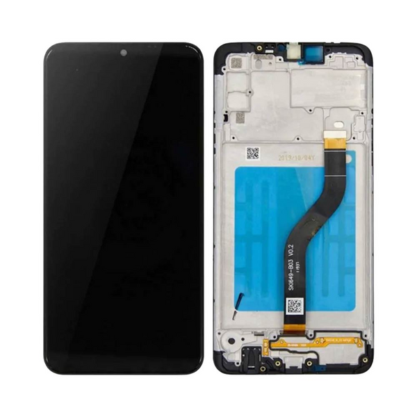 Écran complet avec châssis Galaxy A20S – Noir – Qualité d'origine