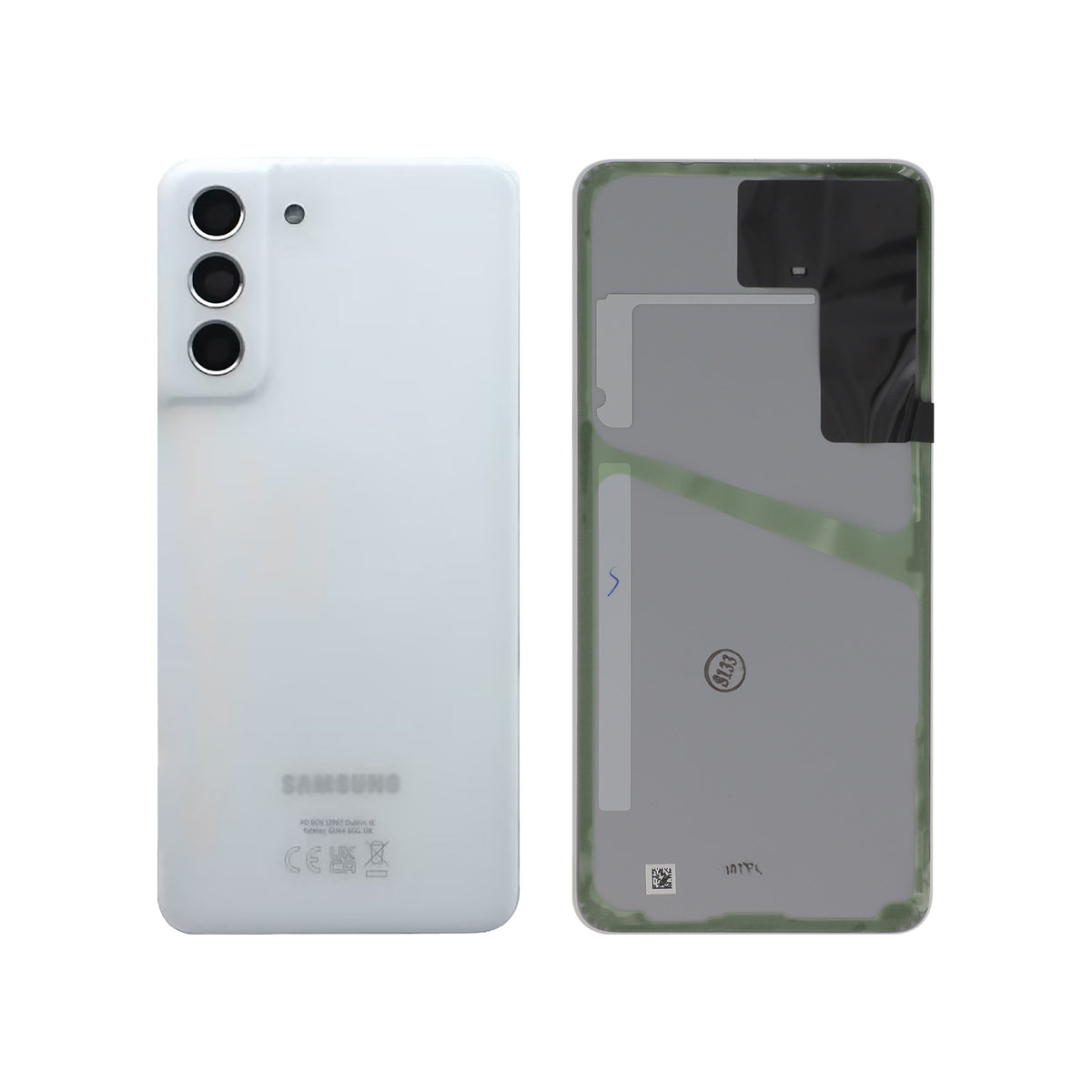 Vitre arrière Galaxy S21 FE – Blanc – Original Samsung (Service Pack)