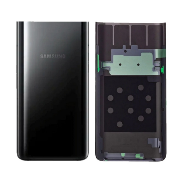 Vitre arrière Galaxy A80 – Noir – Compatible Premium