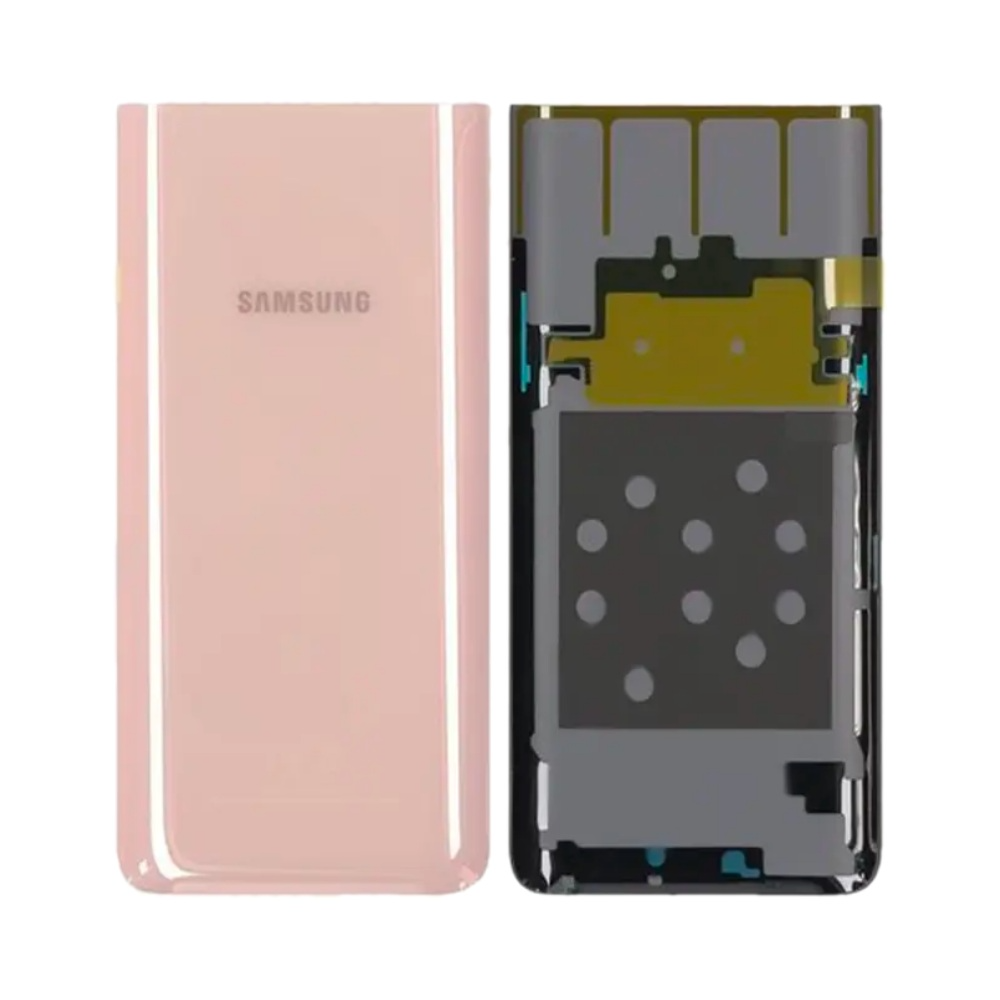 Vitre arrière Galaxy A80 – Or – Compatible Premium