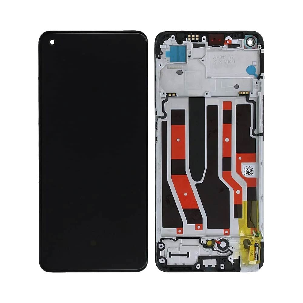 Écran complet avec châssis OPPO Reno7 4G – Noir – Qualité d'origine