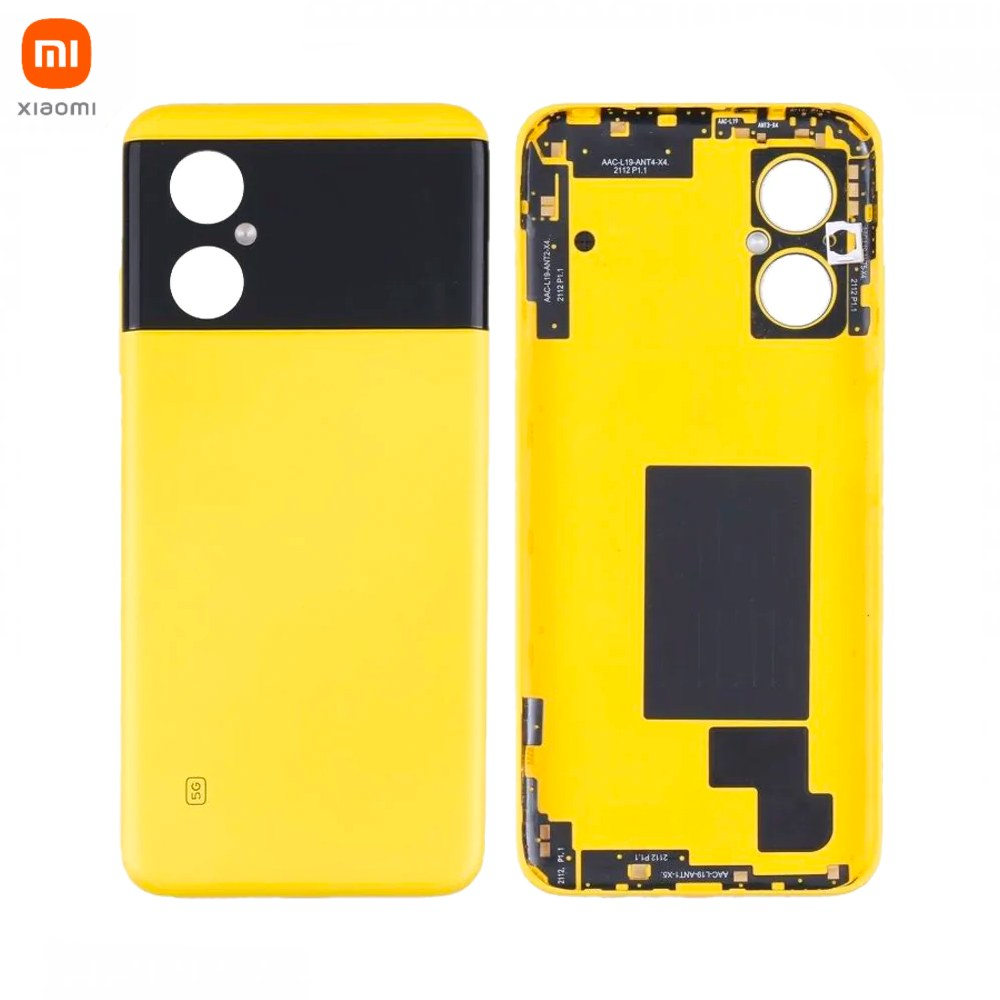 Vitre arrière Xiaomi Poco M4 5G – Jaune Poco – Original