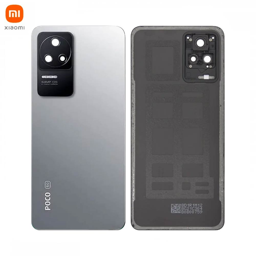 Vitre arrière Xiaomi Poco F4 5G 2022 56000PL11R00 – Argent clair de lune – Original