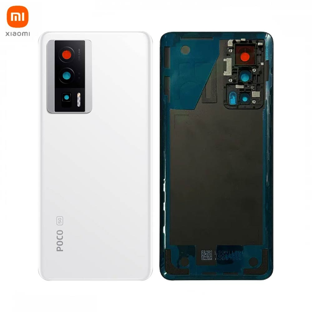 Vitre arrière Xiaomi Poco F5 Pro 5G – Blanc – Original