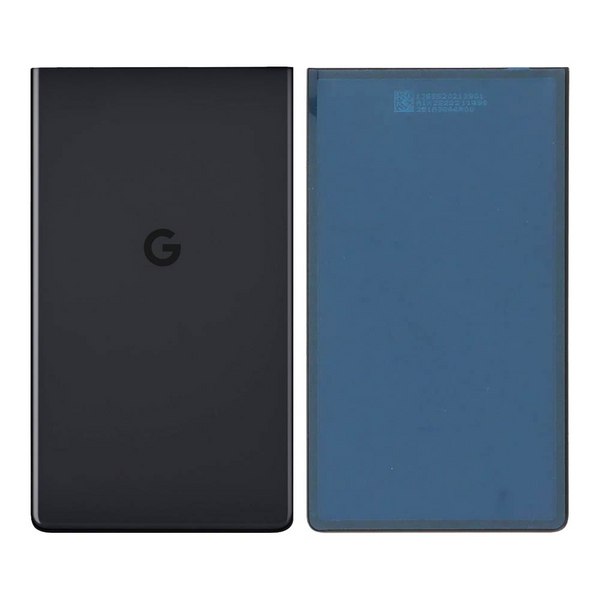 Vitre arrière Pixel 6a (Inférieur) – Noir charbon – Compatible Premium