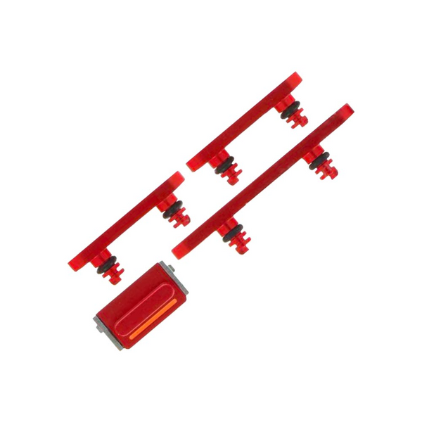 Bouton power et volume iPhone 13 Mini / iPhone 13 – Rouge – Compatible