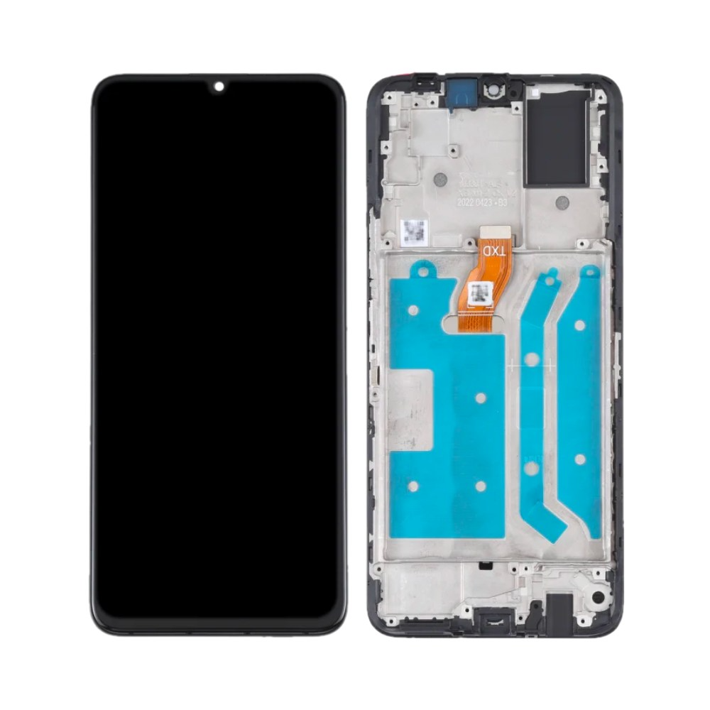 Écran complet avec châssis Honor X7 – Noir – Qualité d'origine