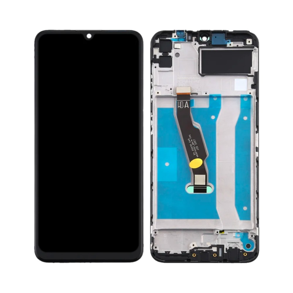 Écran complet avec châssis Huawei Y6p Honor 9A – Noir – Qualité d'origine