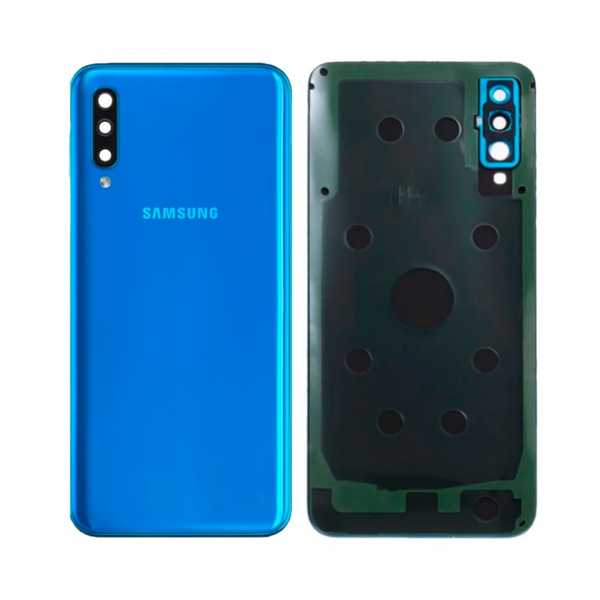 Vitre arrière Galaxy A50 – Bleu – Compatible Premium