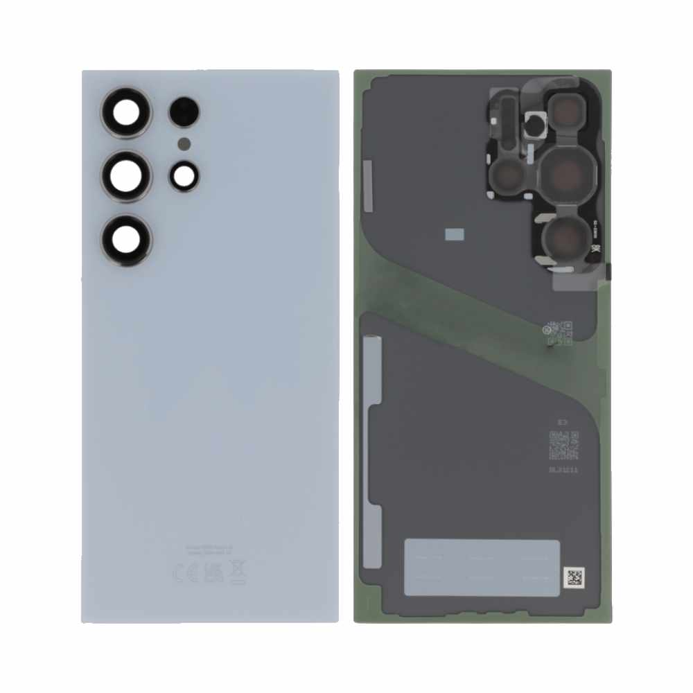 Vitre arrière Galaxy S24 Ultra 5G – Titane bleu – Compatible Premium