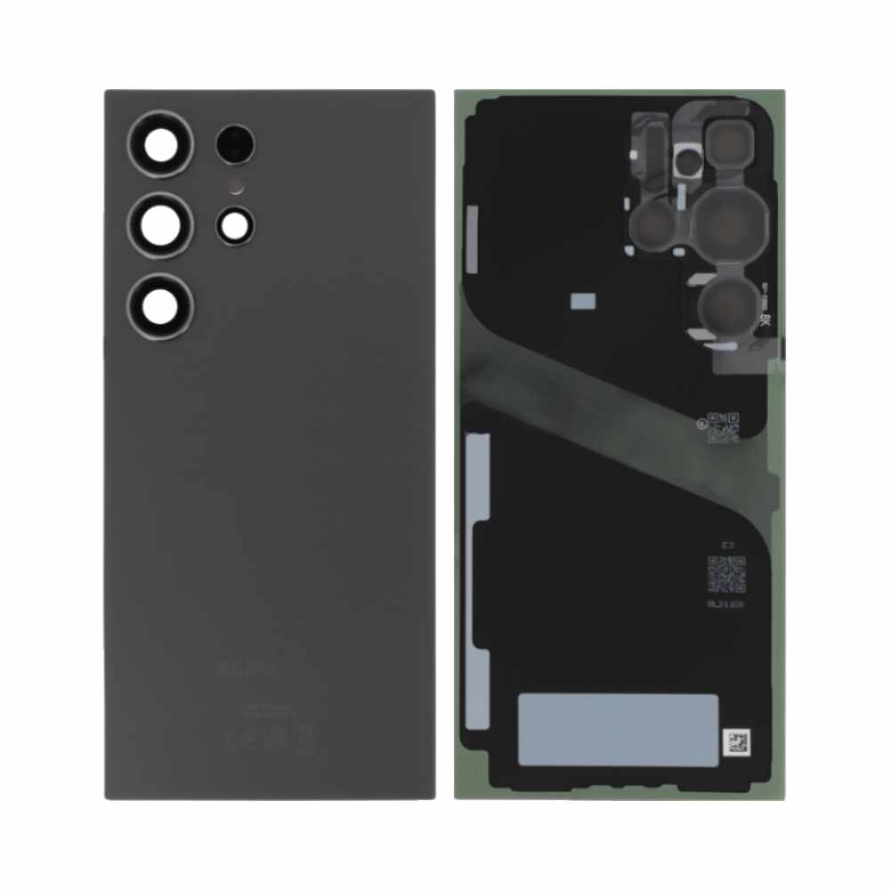 Vitre arrière Galaxy S24 Ultra 5G – Titane noir – Compatible Premium