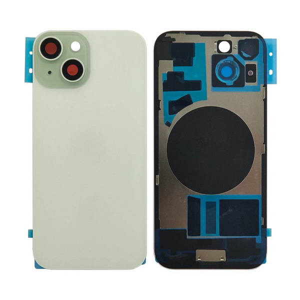 Vitre arrière iPhone 15 (sans pièces) – Vert – Compatible