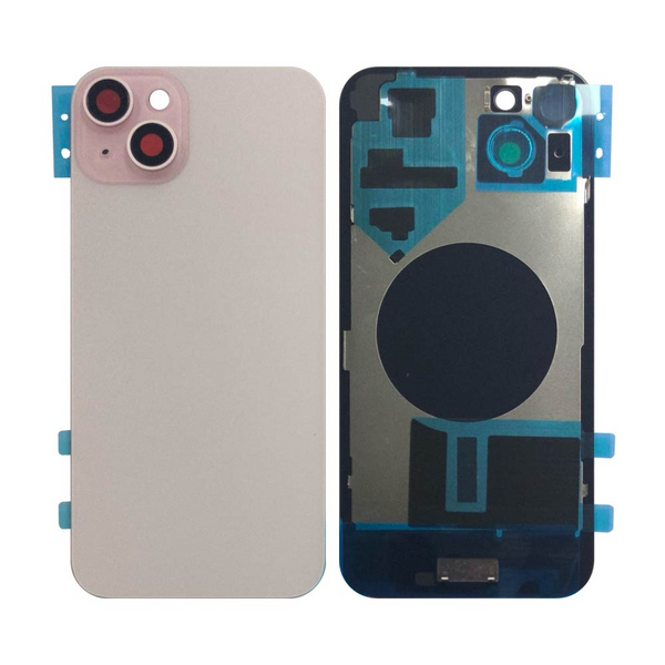 Vitre arrière iPhone 15 Plus (sans pièces) – Rose – Compatible