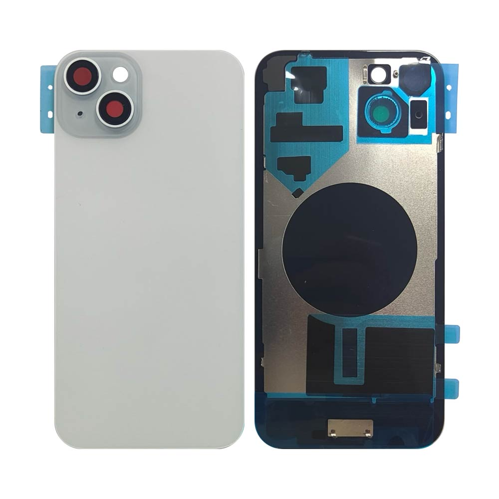 Vitre arrière iPhone 15 Plus (sans pièces) – Bleu – Compatible