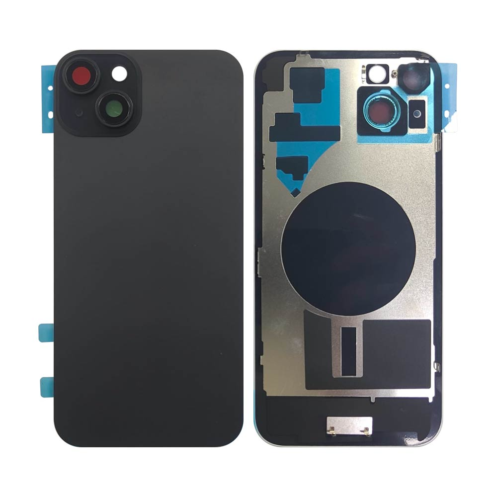 Vitre arrière iPhone 15 Plus (sans pièces) – Noir – Compatible