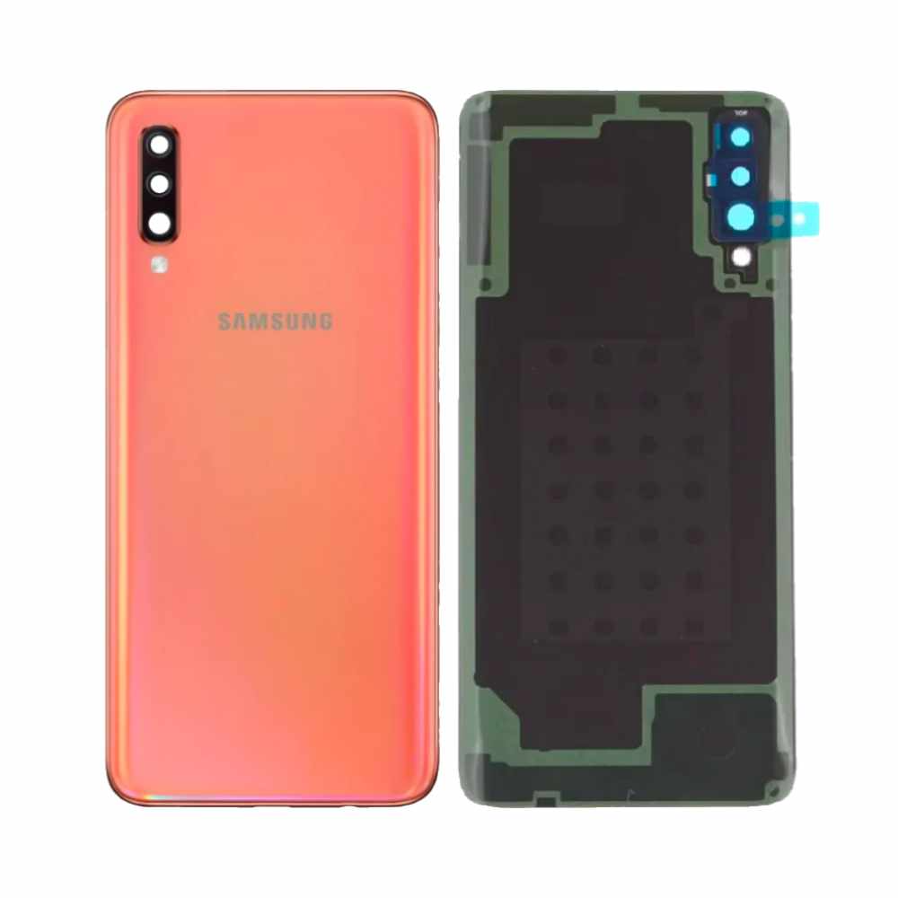 Vitre arrière Galaxy A70 – Corail – Compatible Premium
