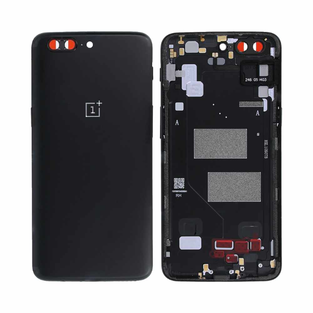 Vitre arrière OnePlus 5 – Noir – Compatible Premium