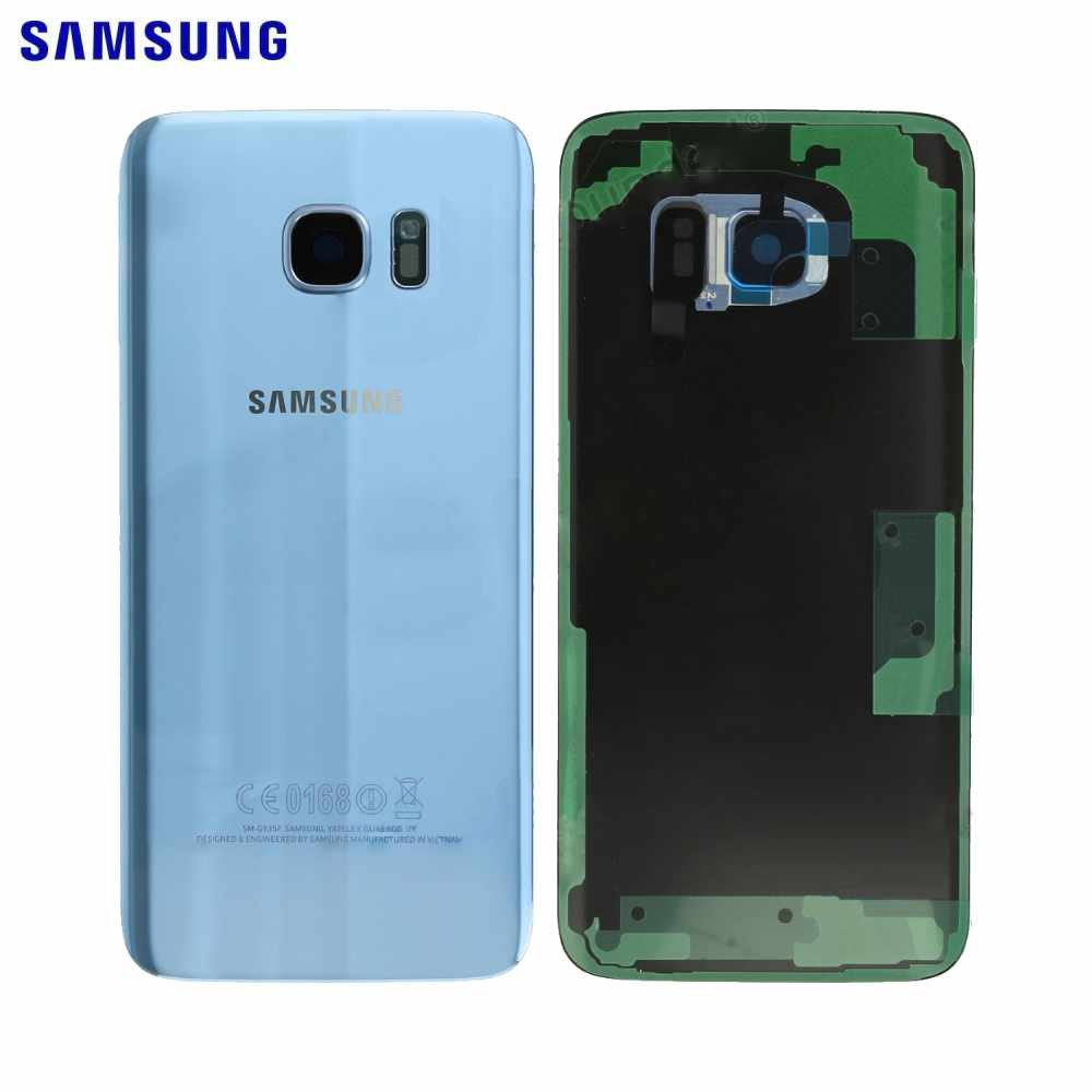 Vitre arrière Galaxy S7 Edge – Bleu – Original Samsung (Service Pack)