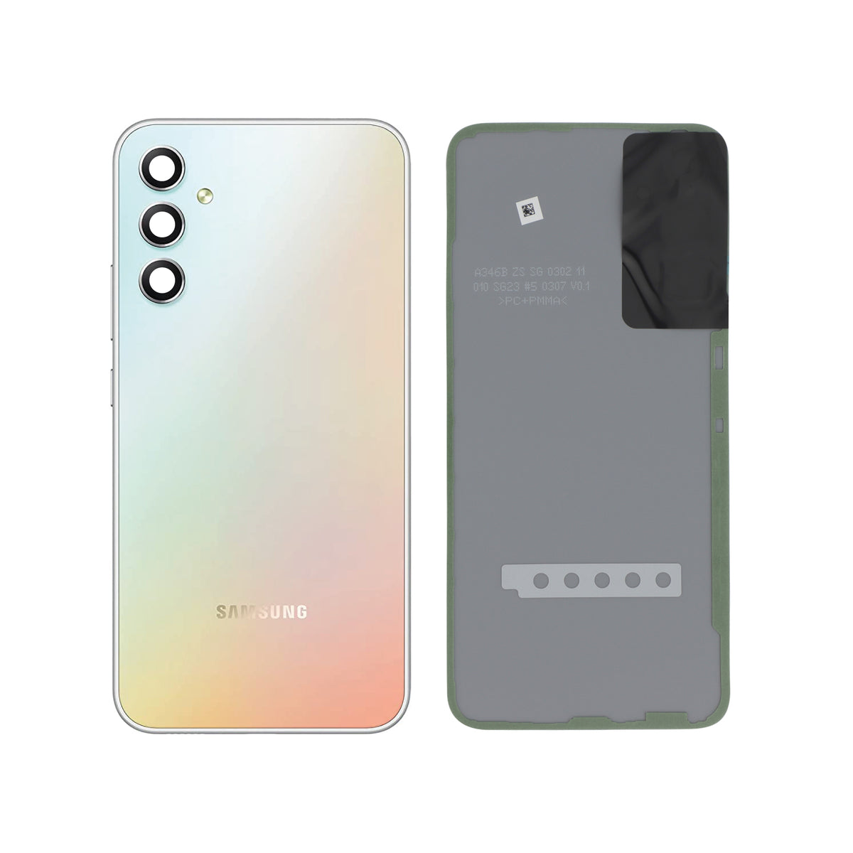 Vitre arrière Galaxy A34 – Argent – Original Samsung (Service Pack)