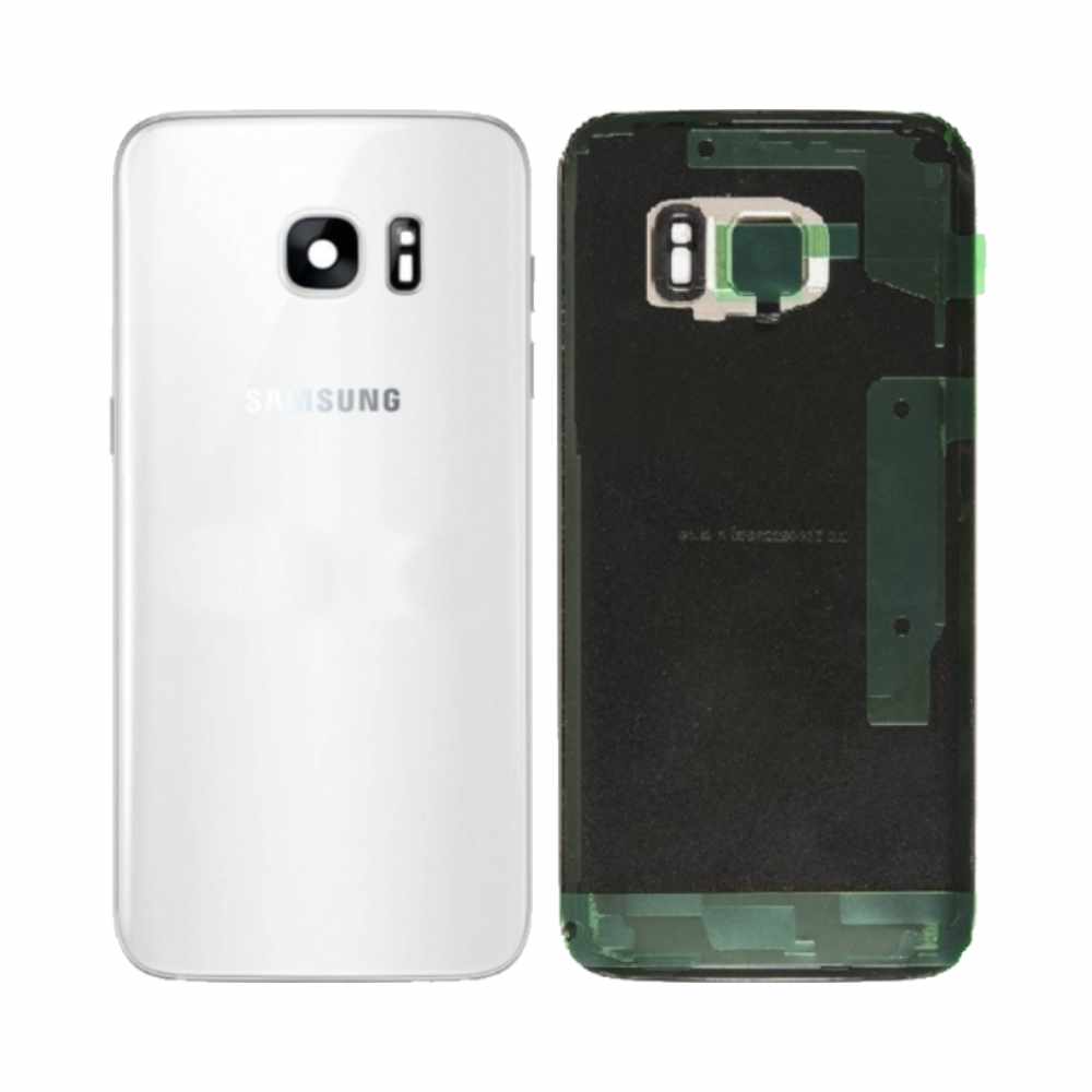 Vitre arrière Galaxy S7 Edge – Blanc – Compatible Premium
