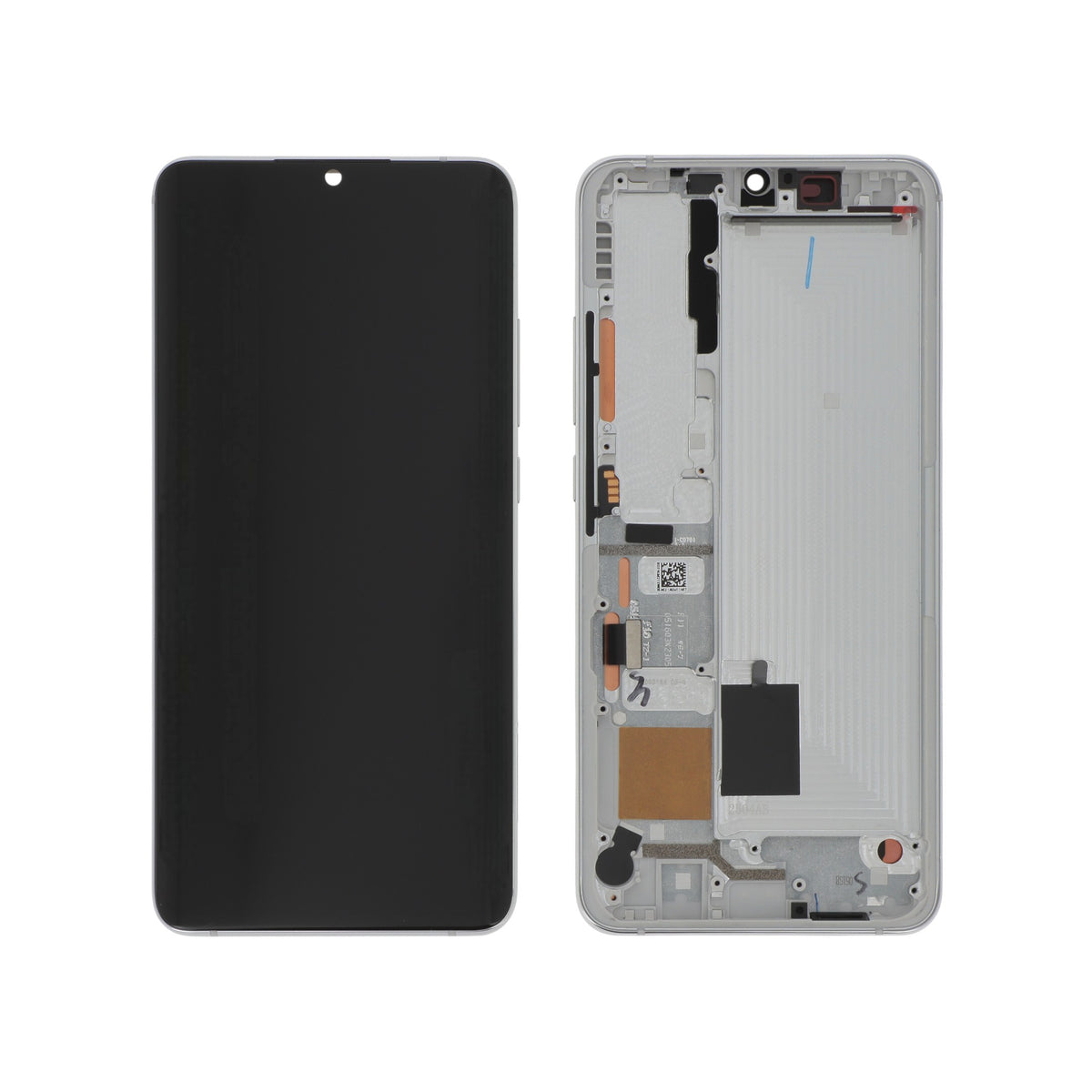 Écran complet Mi Note 10 Pro / Mi Note 10 – Blanc – Original Xiaomi (Service Pack)