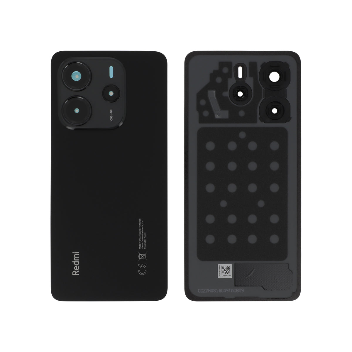 Vitre arrière Redmi Note 14 4G – Noir – Original Xiaomi (Service Pack)