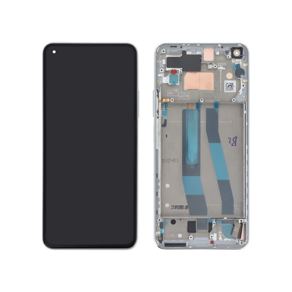 Écran complet Xiaomi 11 Lite 5G NE / Mi 11 Lite 5G – Blanc – Original Xiaomi (Service Pack)