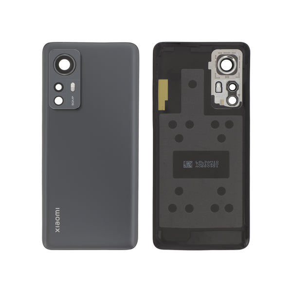 Vitre arrière Xiaomi 12X / Xiaomi 12 – Noir – Original Xiaomi (Service Pack)