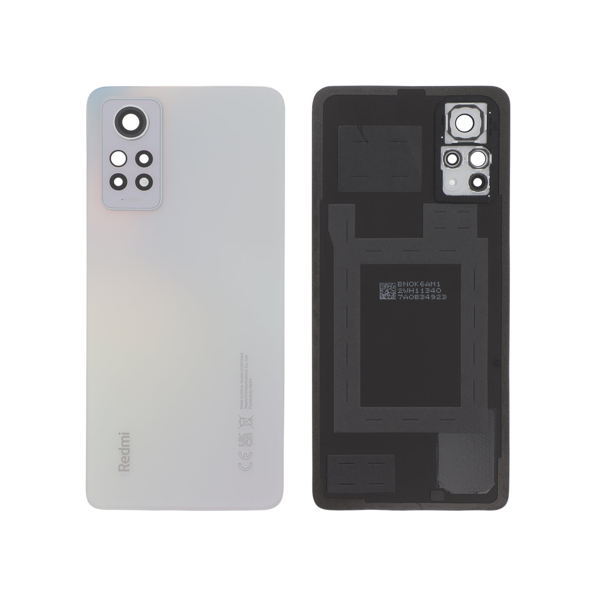Vitre arrière polaire Redmi Note 12 Pro 4G – Blanc – Original Xiaomi (Service Pack)
