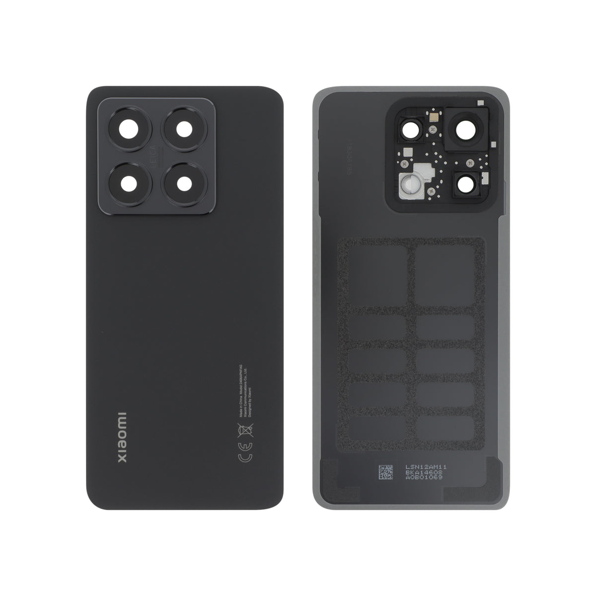 Vitre arrière titane Xiaomi 14T – Noir – Original Xiaomi (Service Pack)