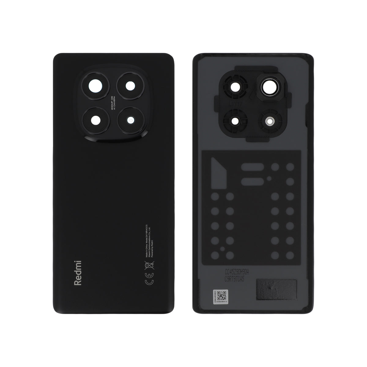 Vitre arrière Redmi Note 14 Pro 4G – Noir – Original Xiaomi (Service Pack)