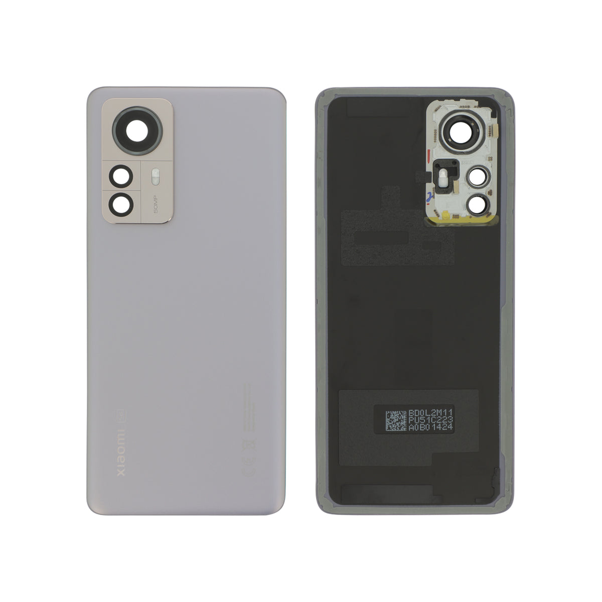 Vitre arrière Xiaomi 12 Pro – Violet – Original Xiaomi (Service Pack)